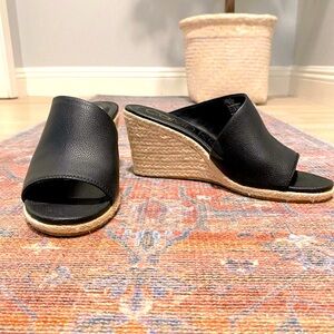Calvin Klein Black Wedges